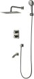 Душевая система Lemark Bronx встраиваемая (LM3742GM) 