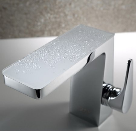 Смеситель для раковины Black&White Universe 7323U Хром Белый матовый 