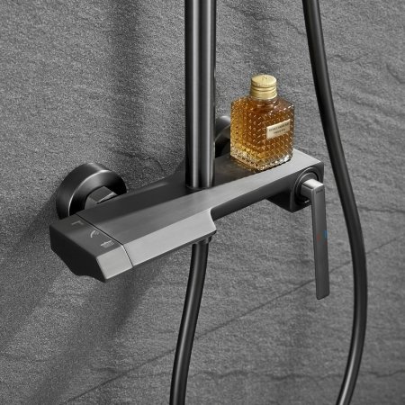 Душевая система Black&White Universe UK5015MG 5015MG Gun Metal 