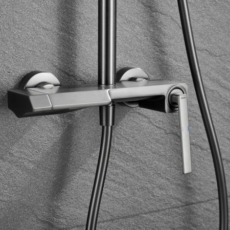 Душевая система Black&White Universe UK5015MG 5015MG Gun Metal 