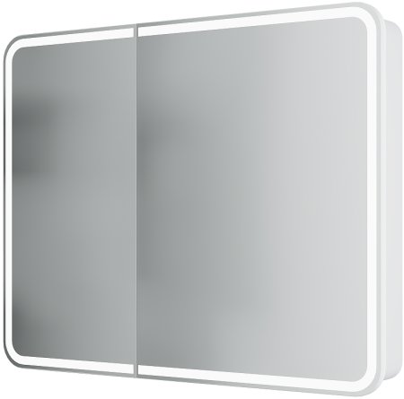 Зеркальный шкаф Creto Eles 100 20-1000800WH с подсветкой Белый 
