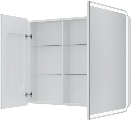 Зеркальный шкаф Creto Eles 100 20-1000800WH с подсветкой Белый 