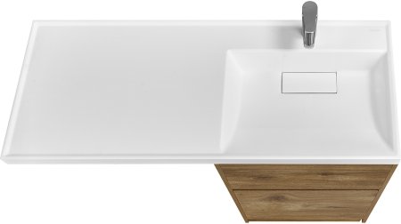 Тумба под раковину Aquaton Лондри 120 1A266901LHDR0 Дуб Рустикальный без фасада 