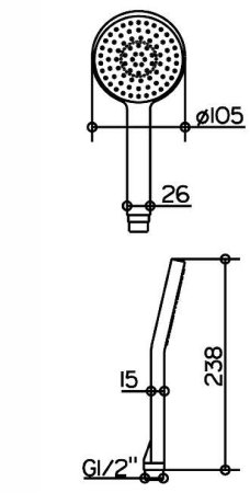 Ручной душ Keuco Edition 11 51180 010300 Хром 