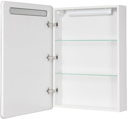 Зеркальный шкаф Aquaton Америна 60 L 1A135302AM01L с подсветкой Белый 