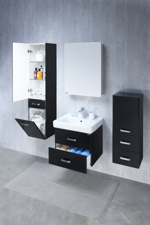 Зеркальный шкаф Aquaton Америна 60 L 1A135302AM01L с подсветкой Белый 