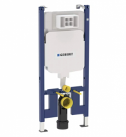 Инсталляция для унитазов Geberit Duofix Alpha 458.175.00.1 со смывным бачком и с кнопкой смыва (Геберит)