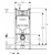 Инсталляция для унитазов Geberit Duofix Alpha 458.175.00.1 со смывным бачком и с кнопкой смыва (Геберит) 