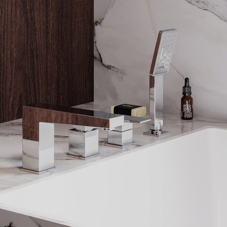 Смеситель Omnires Fresh FR7132CR на борт ванны, хром 