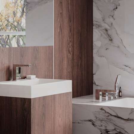 Смеситель Omnires Fresh FR7132CR на борт ванны, хром 