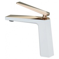 Смеситель для раковина Boheme Venturo 381-W Белый / Золото Смеситель для раковина Boheme Venturo 381-W Белый / Золото