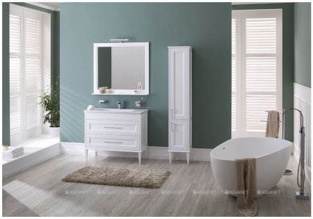 Пенал Aquanet Бостон 36 L белый матовый 