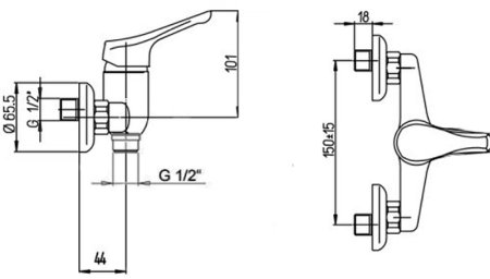 Смеситель для душа Paini Bios 05CR511LMKM Хром 