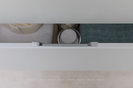 Тумба с раковиной Aquanet Алвита New 60 2 ящика, серый 