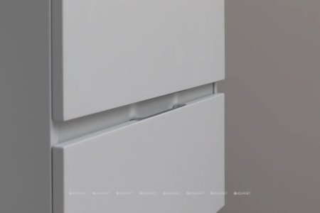 Тумба с раковиной Aquanet Алвита New 60 2 ящика, серый 