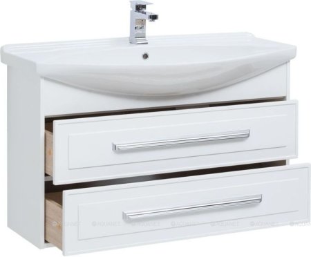 Тумба с раковиной Aquanet Остин 105 белый 