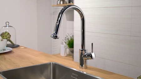 Смеситель Hansgrohe Talis M52 73863000 для кухонной мойки, хром 