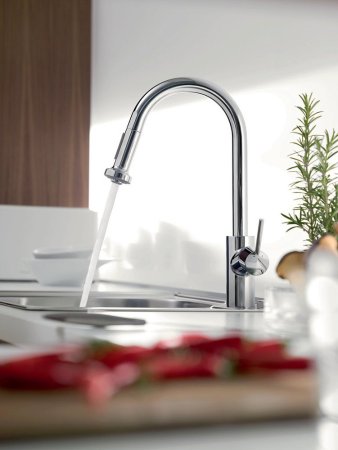 Смеситель Hansgrohe Talis M52 73863000 для кухонной мойки, хром 