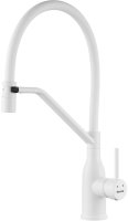 Смеситель для кухни с гибким изливом Shevanik S343C-1, белый