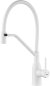 Смеситель для кухни с гибким изливом Shevanik S343C-1, белый 