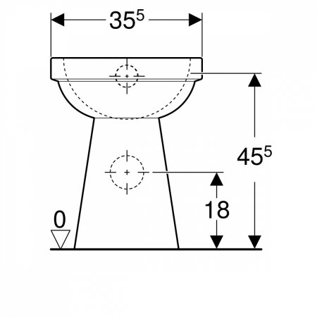 Унитаз приставной Geberit Renova Comfort 218520000 