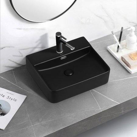 Раковина Abber Rechteck 50 AC2203MB Черная матовая 