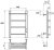 Электрический полотенцесушитель Point Афина PN04846PW П3 400x600 с полкой, диммер справа Белый 