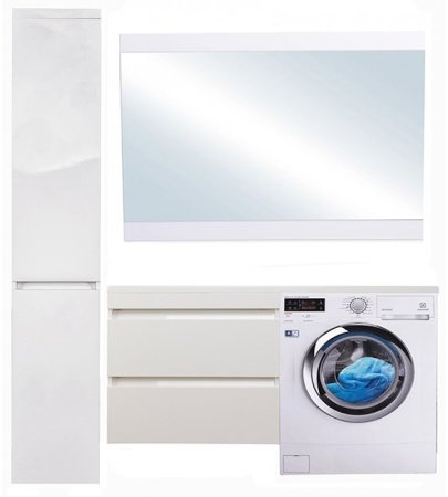 Тумба под раковину Style Line Даллас 150 СС-00002304 подвесная Белый глянец 