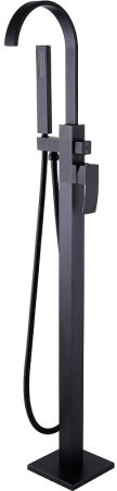 Смеситель для ванны Abber Wasserfall AF8615B Черный матовый 