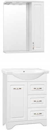 Тумба под раковину Style Line Олеандр 2 Люкс 65 ЛС-00000047 Белая 