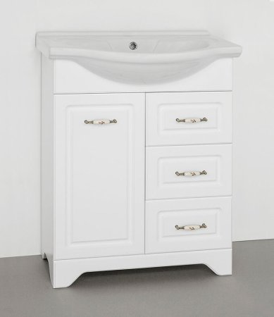 Тумба под раковину Style Line Олеандр 2 Люкс 65 ЛС-00000047 Белая 