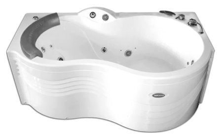 Акриловая ванна Радомир Паллада Комфорт Chrome правая 