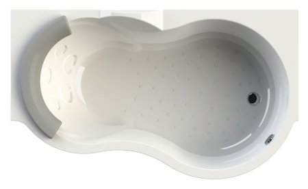 Акриловая ванна Радомир Паллада Комфорт Chrome правая 