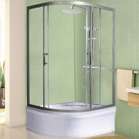 Душевой уголок WeltWasser WW500 С 120х90 10000004109 профиль Хром матовый стекло прозрачное