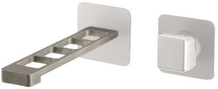 Смеситель для раковины Webert ONE-X OX830611741, белый/сталь 