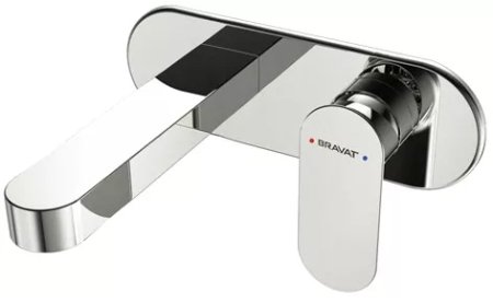 Смеситель для раковины встраиваемый Bravat Gina P69182C-ENG, хром 
