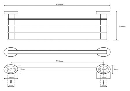 Полка Bemeta Oval 118412181 