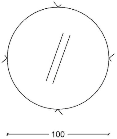 Зеркало Boheme Armadi Art Rombo 100 545-100-B с подсветкой с сенсорным выключателем 