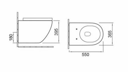 Унитаз подвесной SantiLine SL-5002MM с микролифтом 