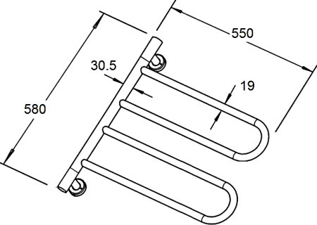 Полотенцесушитель электрический Zorg ZR 020 хром 