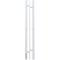 Полотенцесушитель электрический Point Фрея PN20718W П2 100x800 диммер слева, белый