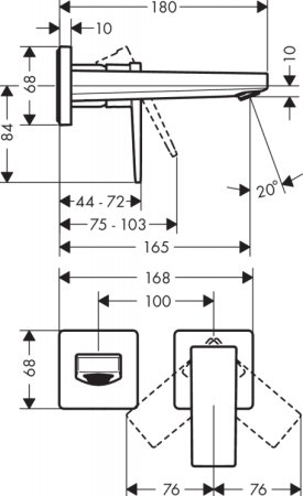 Смеситель Hansgrohe Metropol 32525000 для раковины 