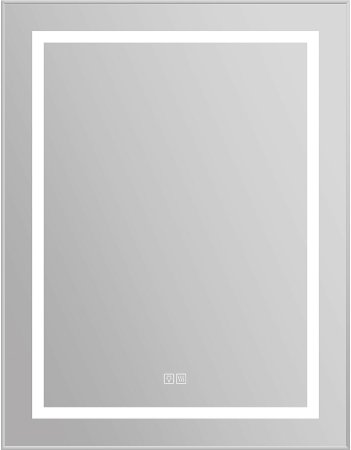 Зеркало BelBagno Kraft 68.5 SPC-KRAFT-685-885-TCH-WARM с подсветкой с подогревом Сатин с сенсорным выключателем 