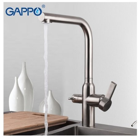 Смеситель для кухни Gappo G4399-4 Нержавеющая сталь 