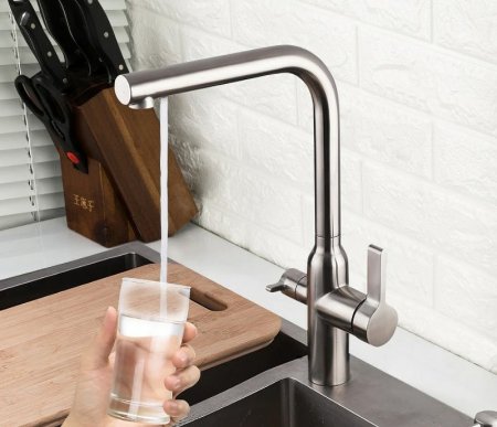 Смеситель для кухни Gappo G4399-4 Нержавеющая сталь 