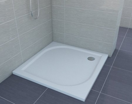 Душевой поддон из литьевого мрамора Эстет Гамма 100x100 