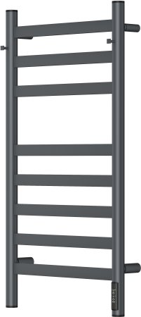 Полотенцесушитель электрический APEXTERMO Sfera SF10184GF 800x400 с крючками, графит металлик 