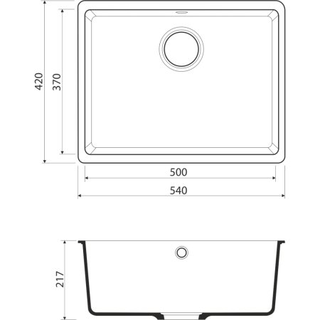Мойка для кухни Omoikiri Kata-54-U-CA 4993406 Карамель 
