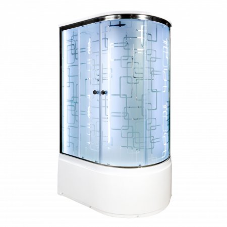 Душевая кабина Deto ЕМ4511 L LED с гидромассажем 