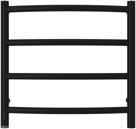 Полотенцесушитель электрический Сунержа Галант 4.0 50х50 L выгнутая черный матовый 